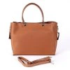 David Jones Paris Tříoddílová kabelka do ruky David Jones 6722-2 na formát A4 hnědá