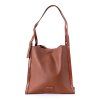 David Jones Paris Moderní kabelka na rameno David Jones CM6523 hnědá