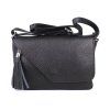 Vera Pelle Malá kožená crossbody kabelka no. 151 černá