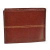Koňakově hnědá pánská kožená peněženka RFID v krabičce