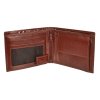 Koňakově hnědá pánská kožená peněženka RFID v krabičce