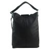 Obrovská černá kožená dámská kabelka / pytel
