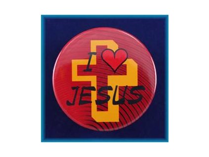 Magnetek s textem-prům.5cm-I Jesus - 2