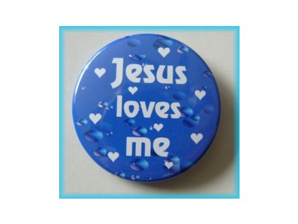 Placka 37mm - Jesus loves me