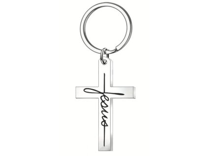 vyr 1137 Klicenka nerez Jesus kriz
