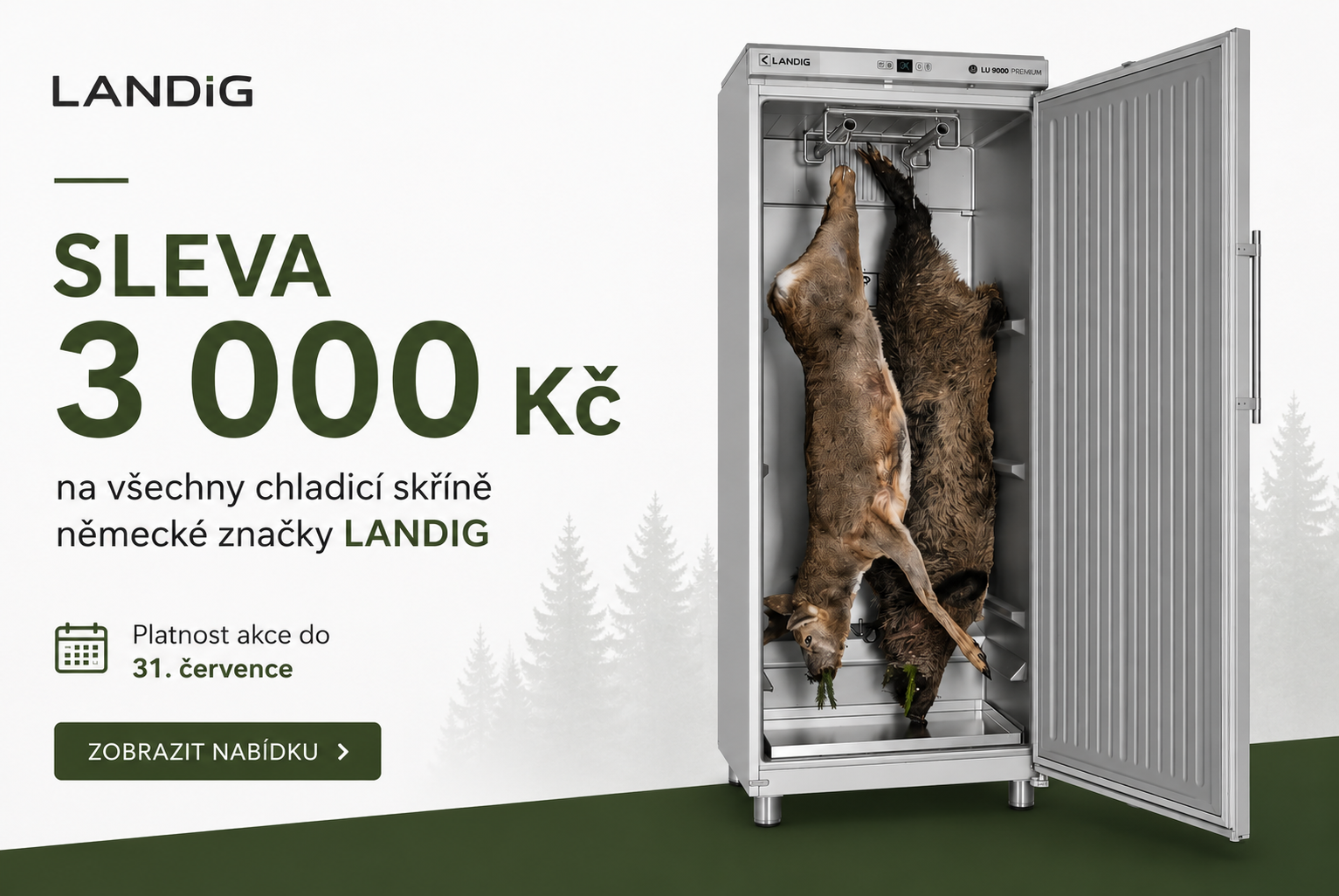 Jednorázová sleva 3000,- Kč na chladící skříně