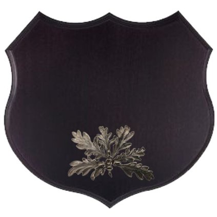 Podložka pod trofej č.364 černá + plechové krytí