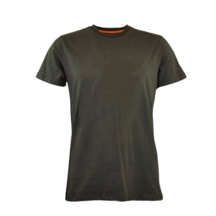 C.I.T Jednobarevné tričko bez potisku - Dark Green