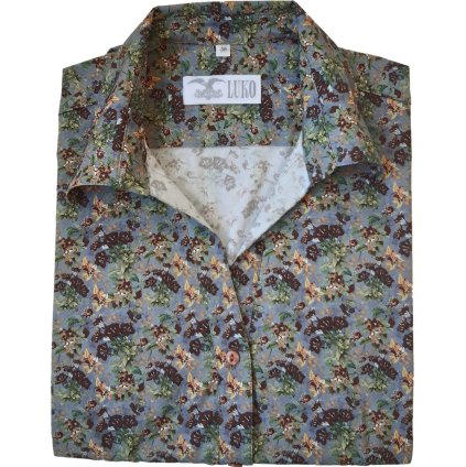 Luko F204120 dámská halenka - Hnědá