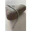 Tenisový náramek _ stříbrný třpyt_18cm