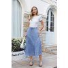 jupe en jean a volant denim 69b7f34c89836