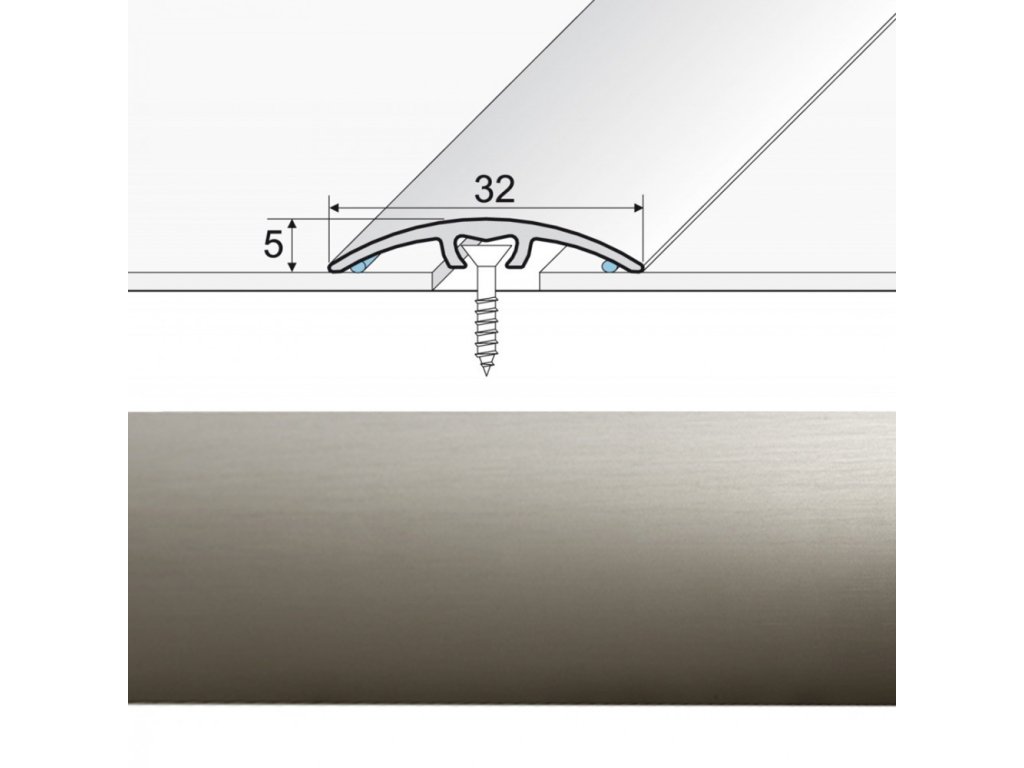 prechodova lista narazeci a66 inox