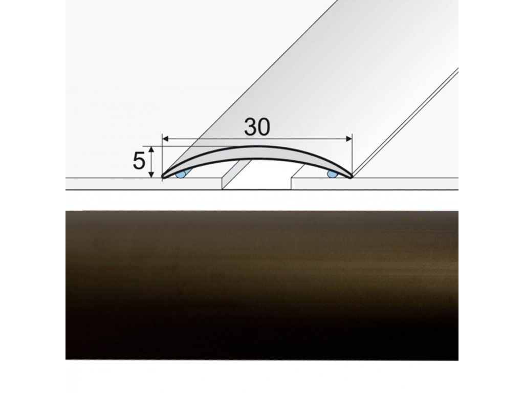 prechodova lepena liste a03 bronz 03