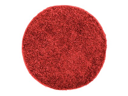 koberec life shaggy cerveny 1500 kruh