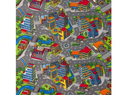 Koberec Clever Town 8485 šedá, Šíře (m) 2.00 (Šíře role 2.00 m)