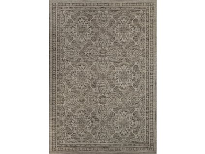 koberec flat 21193 hnedo sivy