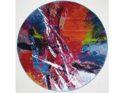 Spoltex / Fantasy - kruh / 559-13 Blue-white  (Rozměr 120 cm)