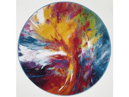 Spoltex / Fantasy - kruh / 814-61 Lila-blue  (Rozměr 120 cm)