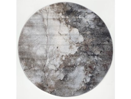 Spoltex / Universe - kruh / 841-86 Dk. Grey-beige  (Rozměr 160 cm)