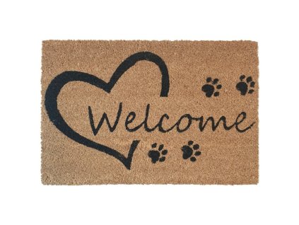 26426 spoltex kusova rohozka welcome srdce rozmer 40 x 60 cm
