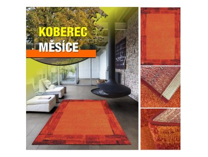 Spoltex / Infinity / 32199-9210 Red-orange  (Rozměr 200 x 290 cm)