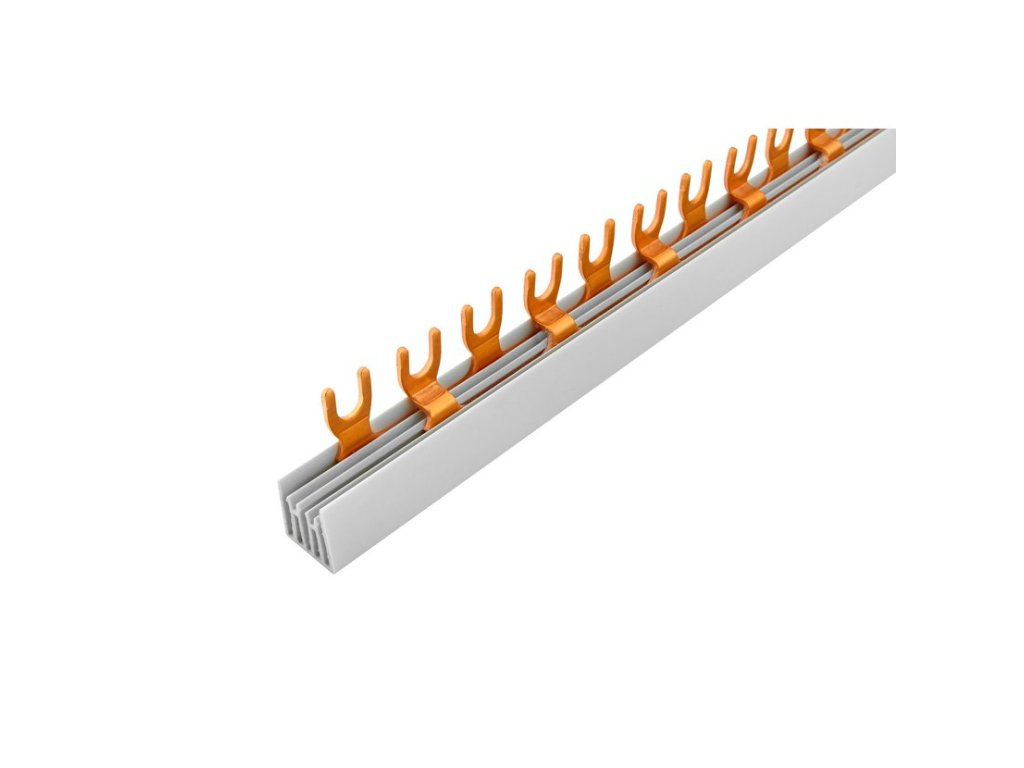 Prop. lišta G-2L-1000/16, vidlica, 2-pólová, 80A, rozstup 17,8 mm (1000302)