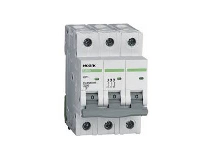 Instalační jistič NOARK EX9BN 100056 – 3pólový 32 A 6 kA char. B pro bezpečné elektroinstalace