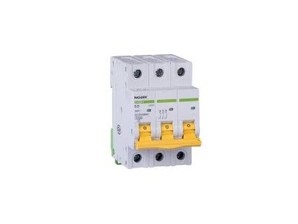 Instalační jistič NOARK EX9BH 100323 – 3pólový 16 A 10 kA char. B pro bezpečné elektroinstalace