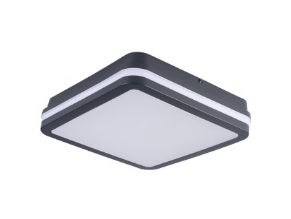 KANLUX BENO LED svítidlo 24 W 4000 K s čidlem Čtverec IP54 1920 lm grafit