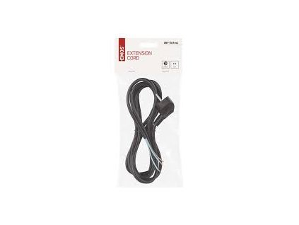 Flexo šňůra PVC 3x 1,0mm2, 2m, černá EMOS S18312