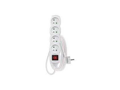Prodlužovací kabel 3 m 4 zásuvky s vypínačem EMOS P1413