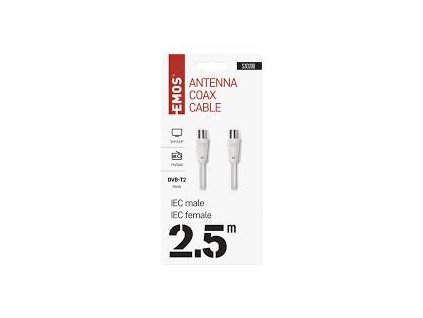 Anténní koaxiální kabel 2,5M Emos SB3002