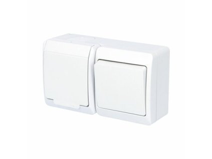 GALATEA IP44 prepinac c.6+zasuvka 2P+PE FAMATEL 5327 12