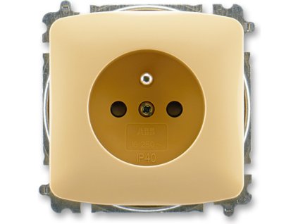 ABB TANGO zásuvka s kolíkem 6619A-A06357 D béžová (typ 6619, náhrada 5519) – Spolehlivá béžová zásuvka pro moderní domácnosti
