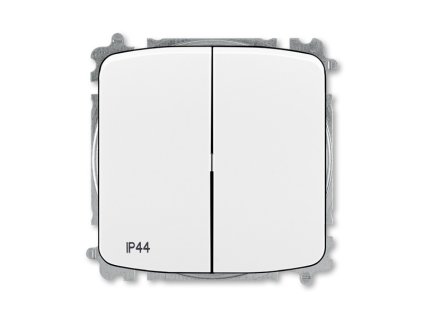 ABB Tango přepínač sériový s krytem řazení 5 IP44 bezšroubový bílý 3559A-A05940 B – Spolehlivý voděodolný přepínač ABB pro interiéry