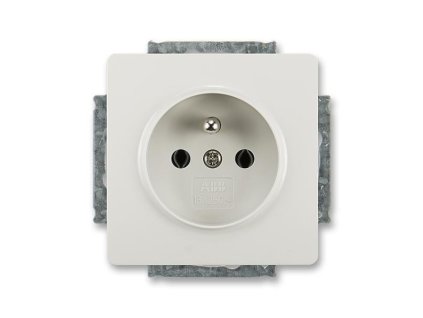 Zásuvka s ochranným kolíkem 5518G A02349 S1 světle šedá Swing ABB