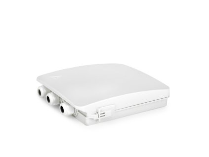 ftth opticky box ip54 vykl kazeta 12 svaru pro 4xsc lcd drz splitteru 160x200x42mm