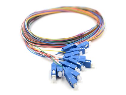 pigtail sc upc 9 125 2m g 657a 12x ruzna barva set celobarevne tesna ochrana