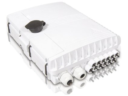 opticky venkovni box ip54 12xsc sim lc dup vykl kazeta 24 svaru 200x260x78mm