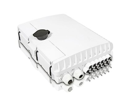 opticky venkovni box ip54 12xsc sim lc dup vykl kazeta 24 svaru 200x260x78mm