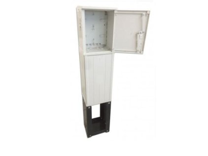 opticky venkovni sloupek 300x1450x245mm material pes barva seda ip44