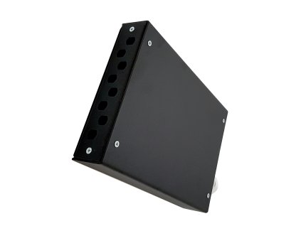 opticky box nastenny neosazeny pro 8 x st adapteru hlinikovy cerny