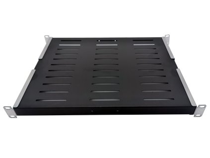 wirex 19 police 1u 350mm perforace predni a zadni uchyceni nosnost 60kg cerna