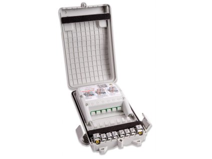 opticky venkovni box ip55 pro 48 svaru 16xsc simpex lc duplex 346x232x77mm