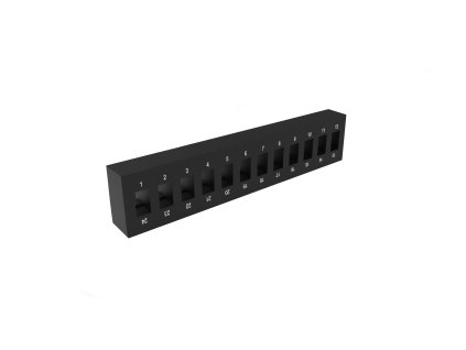 celo 12 sc simplex lc duplex pro plastovy opticky patchpanel vanu mp2pp 1u