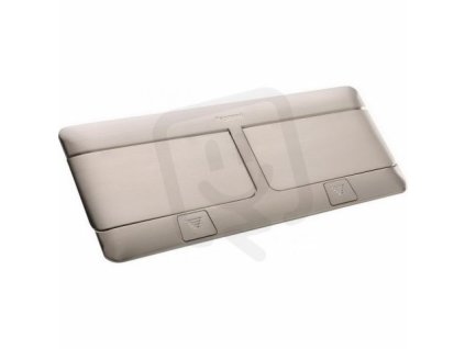 Podlahová krabica POP-UP, brúsená nehrdzavejúca oceľ, 2x4 moduly LEGRAND 054023 - Odolná a elegantná elektroinštalácia pre sofistikované priestory