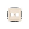 Kryt dvojzásuvky komunikační přímé s třmenem 5014G A02018 C1 krémová Swing ABB