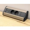 Zásuvka Corner USB A+C nerez image1