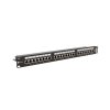 wirex 19 patch panel cat6 stp 24xrj45 1u s vyvazovaci listou