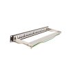 wirex 19 patch panel modularni cat6a stp pro 24x keystone 1u s vyvazovaci listou
